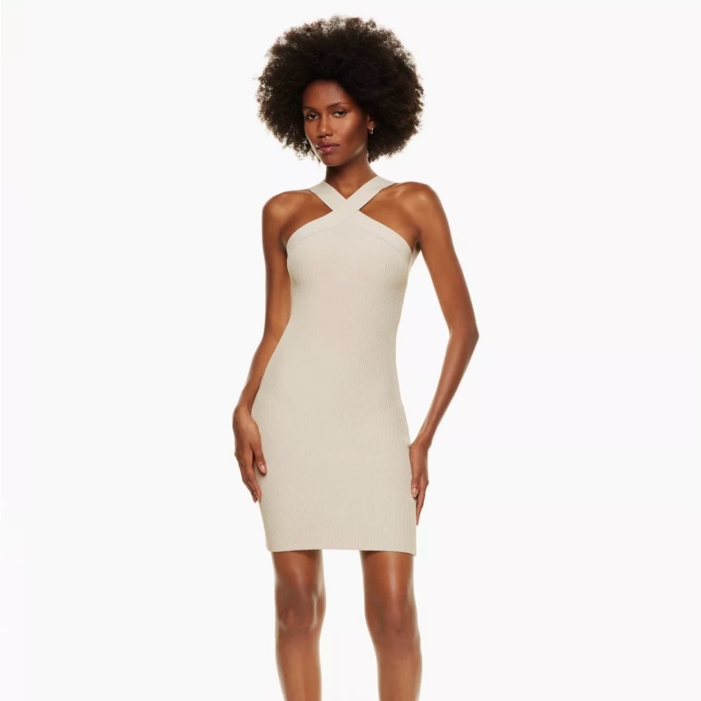 Babaton Aritzia Sculpt Knit Cross Dress